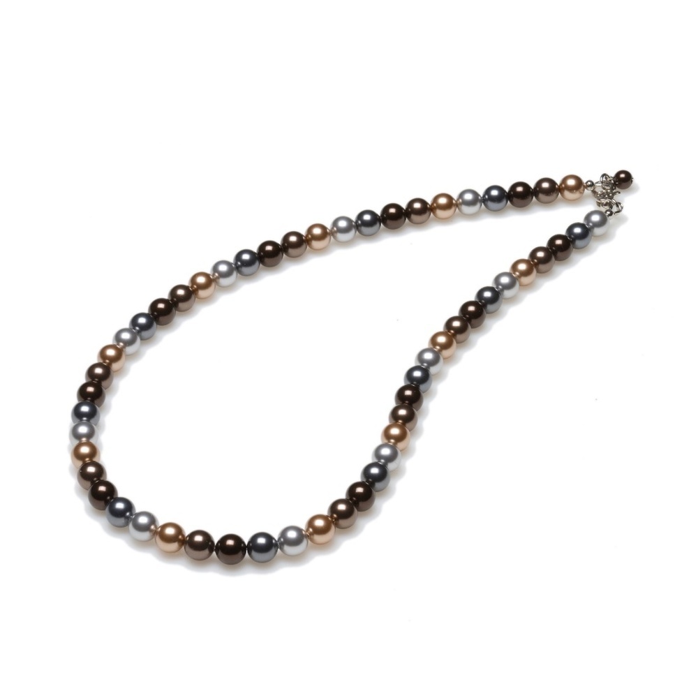 Last One • Swarovski Pearl Necklace • 8mm Multicolour • Sterling Silver • NWT